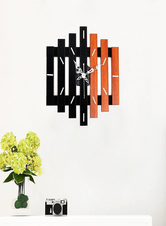 Unique Craft 3D Wooden Wall Clock Antique Design for Living Room, Bedroom Wall, Home and Office - Brown - MD_UNQ-024 - Image 4